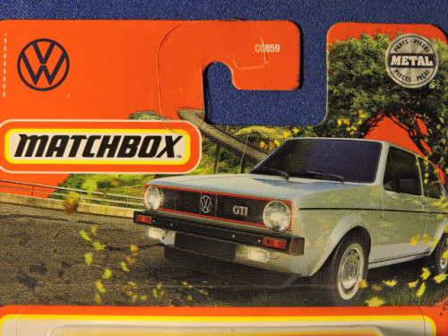 Matchbox VW Volkswagen Golf GTi MK1  ( Silver )  Like Hot Wheels
