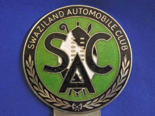 Swaziland Automobile Club Badge like AA Badge Automobile Association