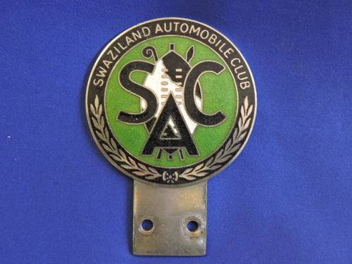 Swaziland Automobile Club Badge like AA Badge Automobile Association