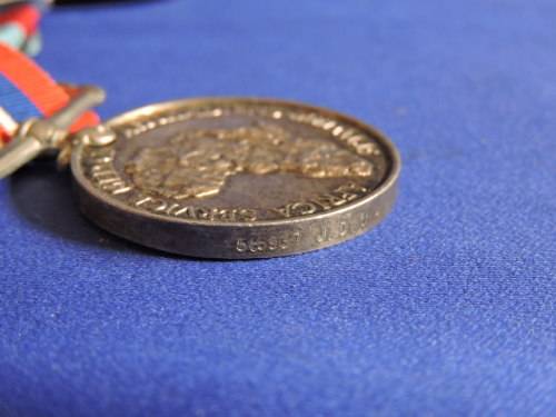 WW2 Medal x3 grouping with certificate issued to J.D Van Rensburg