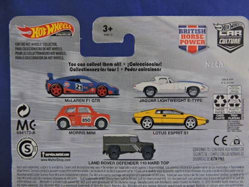 Hot Wheels MORRIS MINI ( Orange #850 ) Premium Car Culture Full metal & Real Riders.