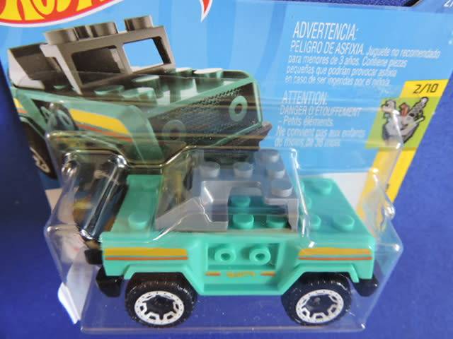 Hot Wheels BRICKING TRAILS  ( LEGO CAR  Teal ) collect them all