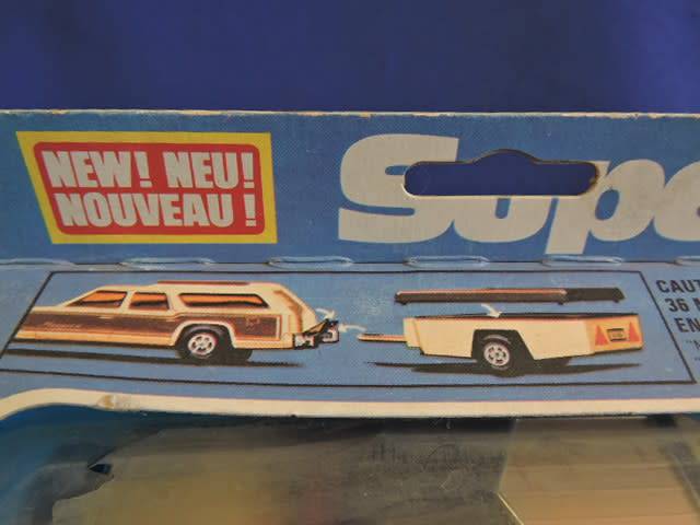 Matchbox K-68 SuperKings Dodge Monaco and Trailer 1/43 like Corgi like Dinky Toys