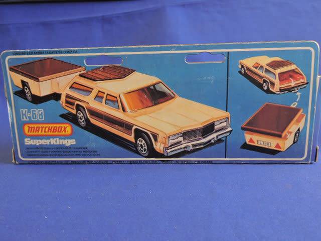 Matchbox K-68 SuperKings Dodge Monaco and Trailer 1/43 like Corgi like Dinky Toys