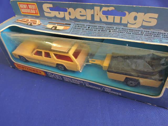 Matchbox K-68 SuperKings Dodge Monaco and Trailer 1/43 like Corgi like Dinky Toys
