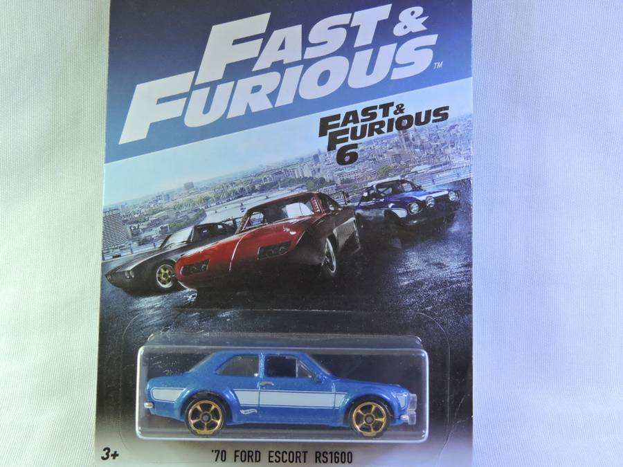 Hot Wheels FORD Escort RS 1600 ( Blue white stripe Fast & Furious 6/8 )