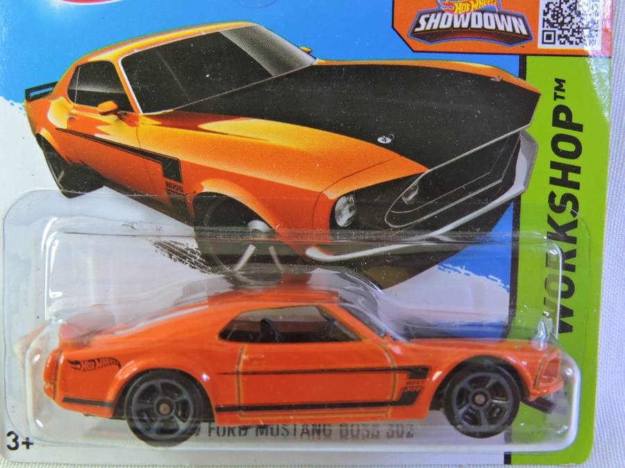 Hot Wheels FORD Mustang Boss 302 ( Orange Black stripe )
