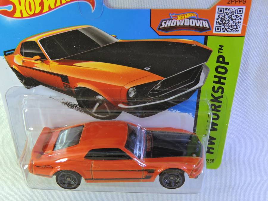Hot Wheels FORD Mustang Boss 302 ( Orange Black stripe )