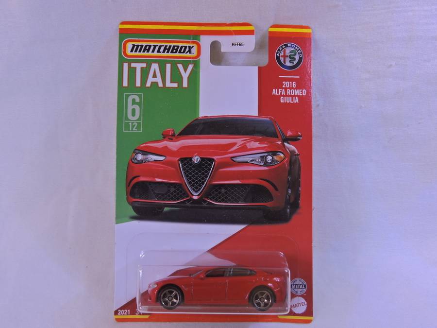 Matchbox Alfa Romeo Giulia  ( Red ) ITALY 6/12  Like Hot Wheels