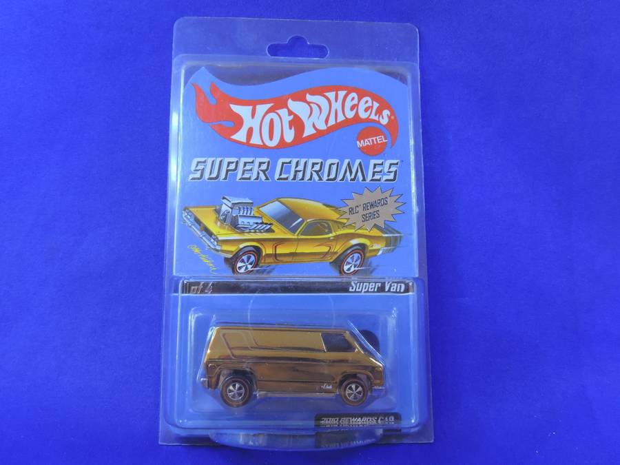 Hot Wheels SUPER CHROMES Super Van ( Gold ) 2010 RLC Rewards Series 1869/3072
