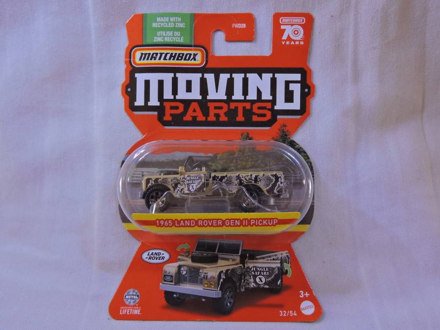 Matchbox Land Rover Gen 11 Pick Up  (1965 Moving Parts)  Like Hot Wheels...