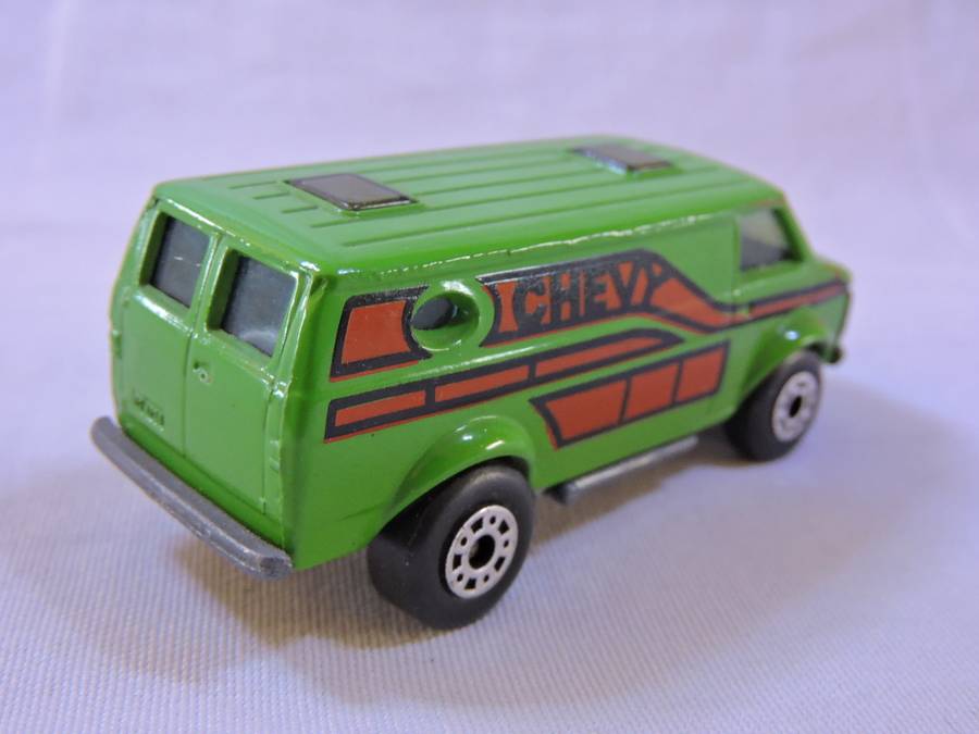 Matchbox Superfast #68 Chevy Van ( Rare Green Chevy ) Looks like The A Team Van like Hot Wheels