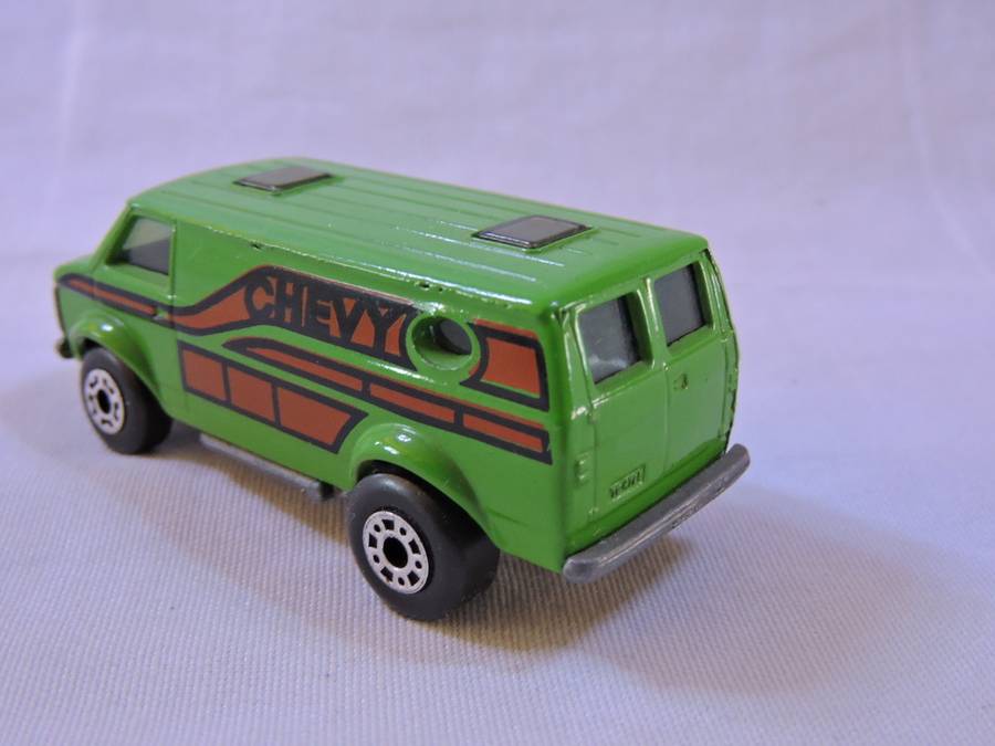 Matchbox Superfast #68 Chevy Van ( Rare Green Chevy ) Looks like The A Team Van like Hot Wheels