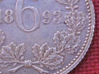 1893 ZAR 6d Sixpence Paul Kruger .925 Sterling Silver coin # LOW STARTING BID#