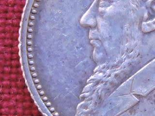 1893 ZAR 6d Sixpence Paul Kruger .925 Sterling Silver coin # LOW STARTING BID#