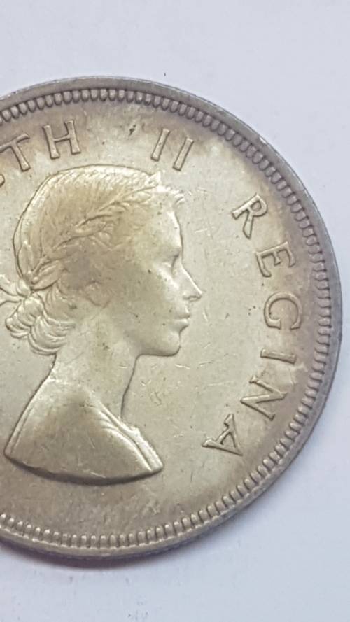 1956 Half Crown South Africa Silver Coin   # CRAZY BARGAIN COIN  #