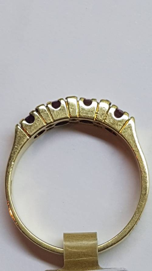 18ct Gold Diamond and Ruby Eternity Ring