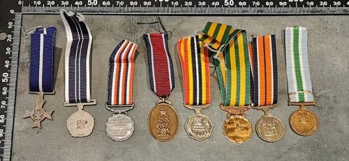 SADF MINIATURE MEDAL LOT
