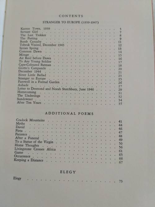 Stranger to Europe with additional poems - Guy Butler