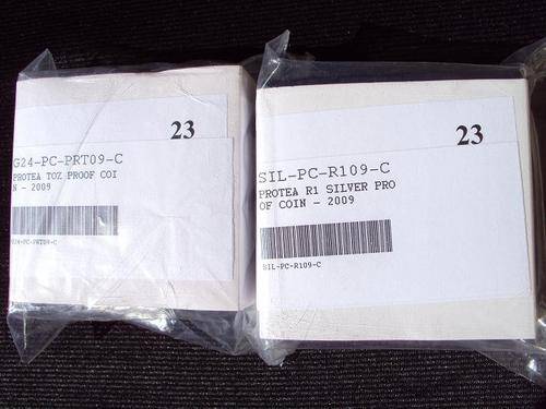 ***2009 PROTEA SEALED PROOF TENTH GOLD AND R1 SILVER COMBO SET # 23***