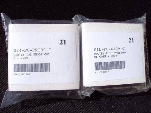 ***PROTEA - GOLD TENTH OUNCE AND SILVER R1 COIN >>> BOTH PROOF, SEALED AND NUMBERED 21***