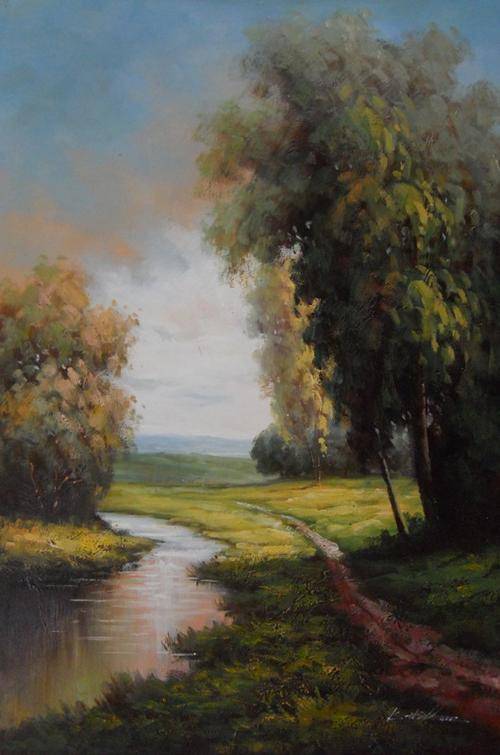 SPECIAL   ##########################    K HILLMAN, OIL PAINTING, 60CM X90CM !!!R5 000-00 !!!