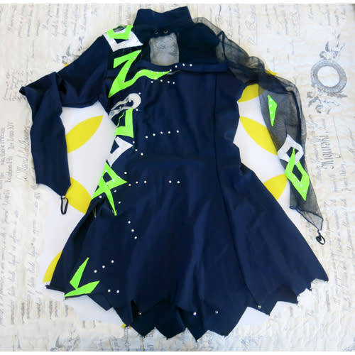 Girl's rhythmic gymnastics dress (size 30, 12 - 14 yrs)