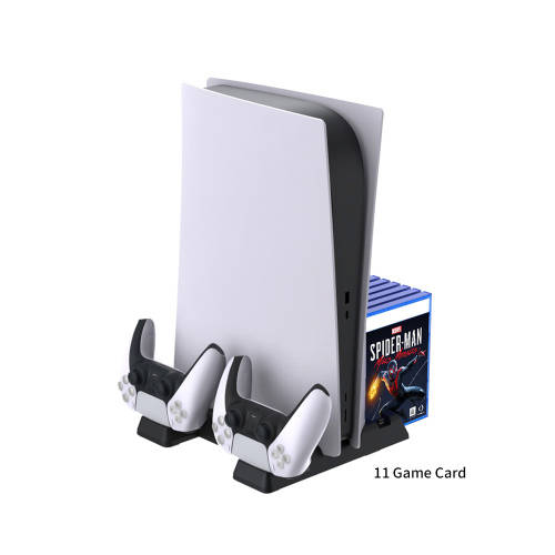 Dobe PS5 Multifunctional Cooling Stand + Dual Charging Ports + Game Slots