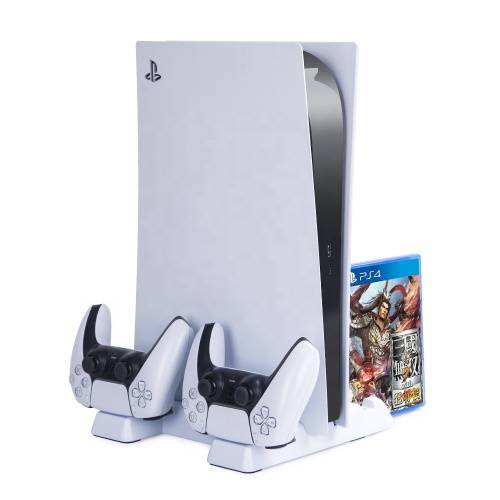 Dobe PS5 Multifunctional Cooling Stand + Dual Charging Ports + Game Slots