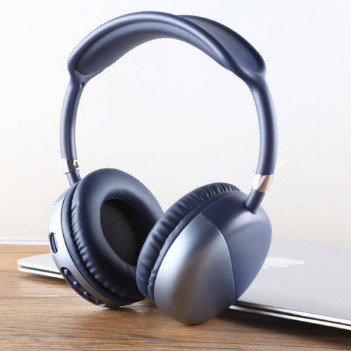AKZ Noise Cancelling Wireless Bluetooth Headphone - MAX 11 - Blue