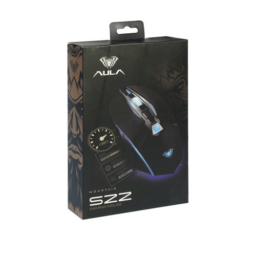 AULA S22 GAMING MOUSE 7 BUTTON PROGRAMMABLE MOUSE WITH LED LIGHT