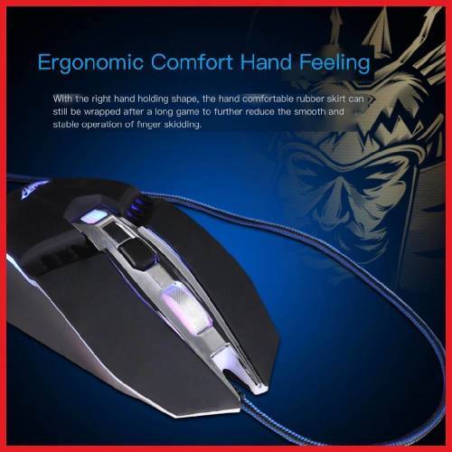 AULA S22 GAMING MOUSE 7 BUTTON PROGRAMMABLE MOUSE WITH LED LIGHT