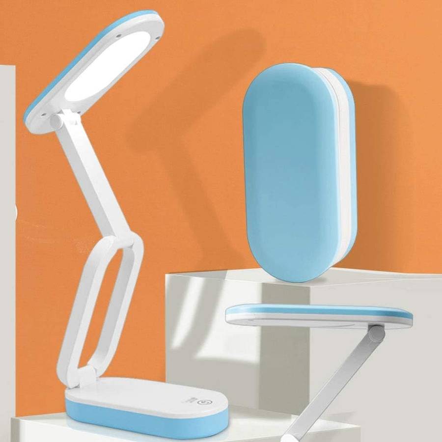 Foldable Rechargeable LED Table Lamp - Blue