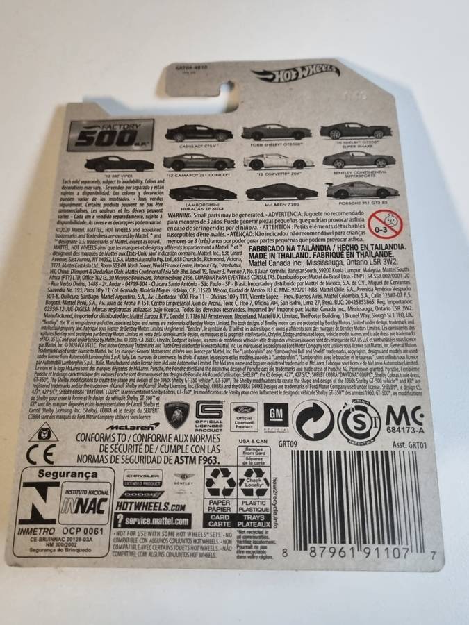 Hot Wheels Factory 500 Lamborghini Huracan LP610-4