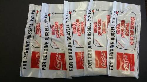 Genuine Russell Coca Cola Yo-Yo Strings x 5 Packets incl Strings