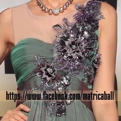 2013 Ready Made Floor Length Cheap Evening Formal / Maticball Dress with Beaded, Pleat, 3D  Flowers