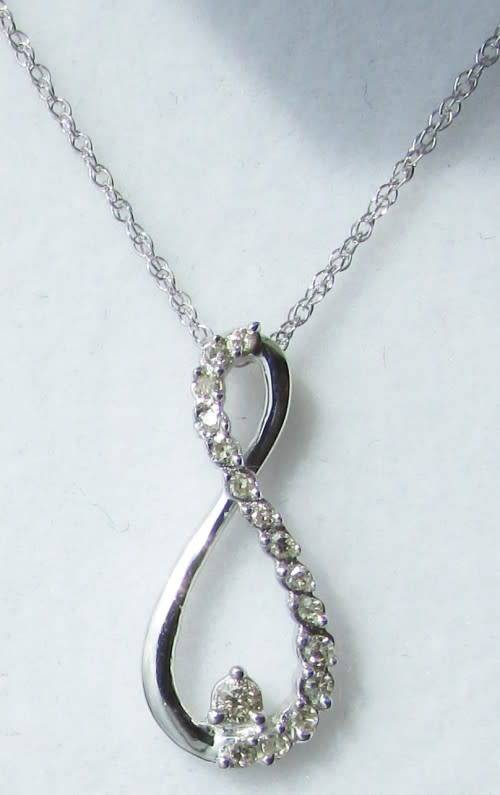 **INFINITY DESIGN [R17679]** DIAMOND PENDANT [0.200ct]