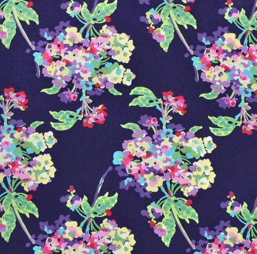 Amy Butler Love Quilting Fabric (Water Bouquet in Indigo) 1 yard - Rare OOP
