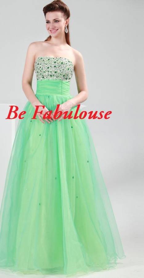 Green taffeta lace up back off shoulders evening cocktale dress !!!