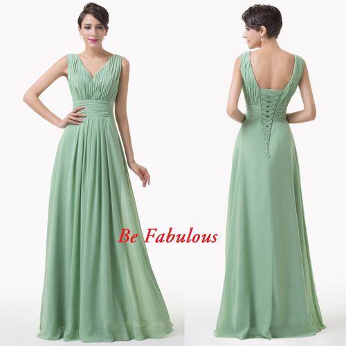 NEW INN Green chiffon lace up back cocktale dress !!!
