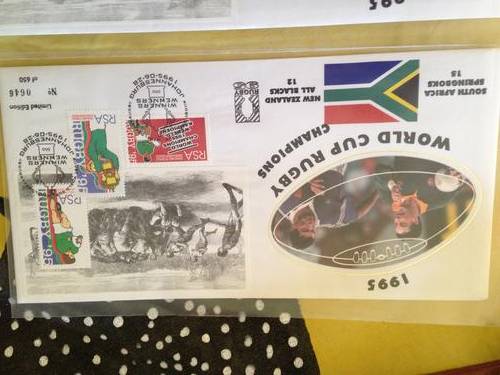 1 x 1995 Rugby World Cup First Day Covers Ltd Ed of 650
