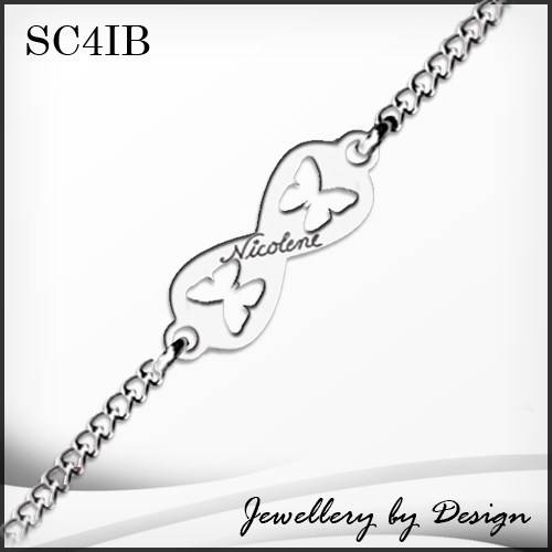 INFINITY BUTTERFLY BRACELET + FREE ENGRAVING