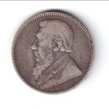 1895 SILVER KRUGER 1 SHILLING - ULTRA SCARCE