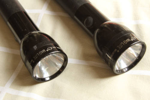 Two Maglite 2D Cell Flashlights - Black