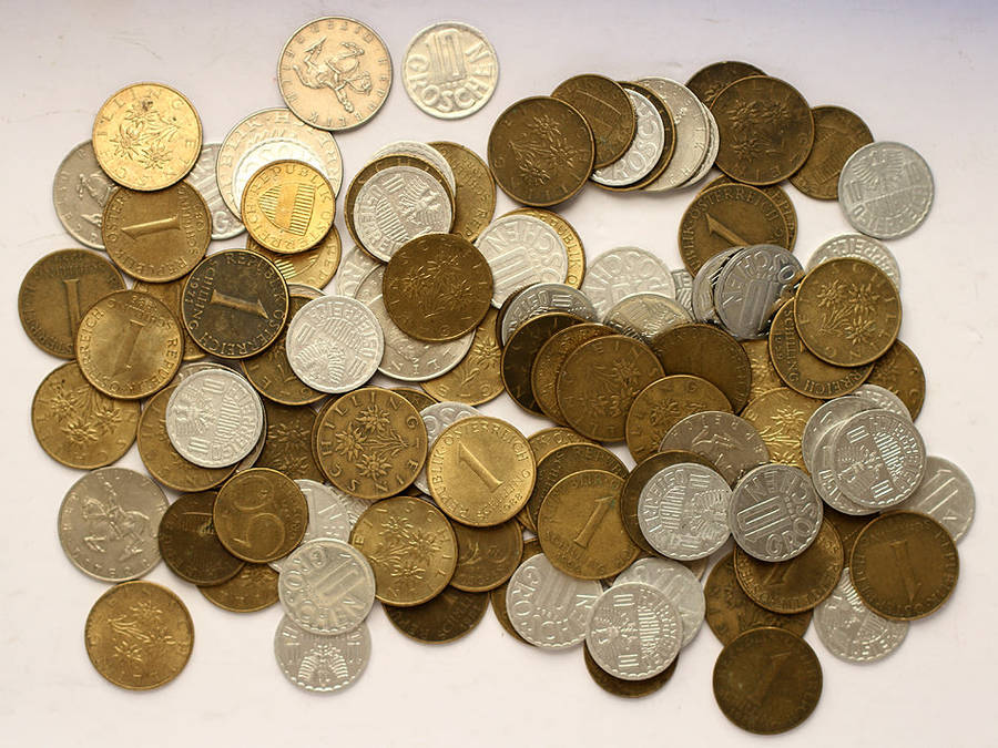 German / Austrian 150 pre-Euro coins