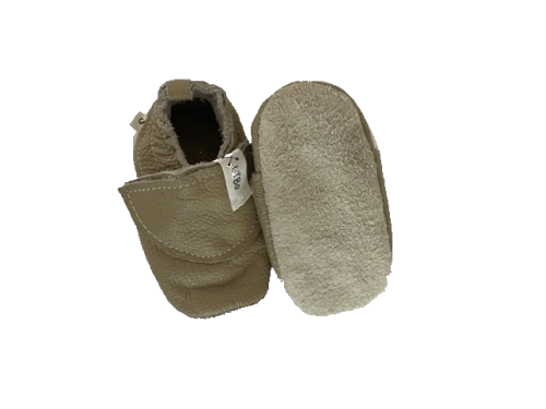 Grey/Beige Leather Shoes