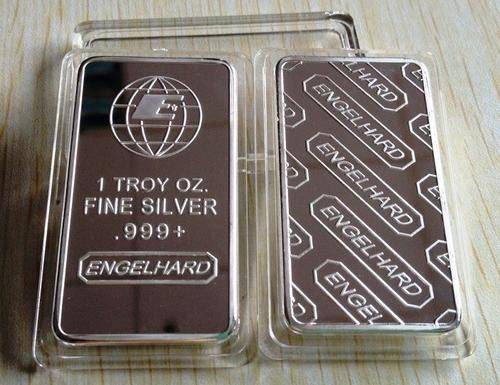 Engelhard 1 Troy oz .999 Fine Silver bar "Replica"