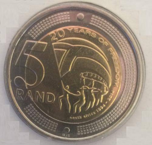 108 x UNC 20 Years of Democrasy R5 Coins "Ready to be Graded"