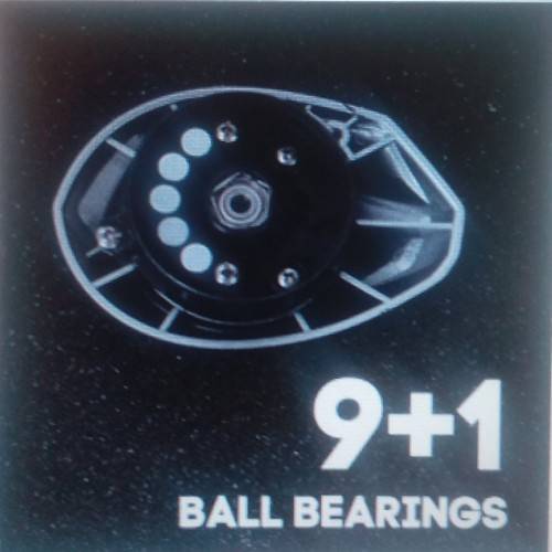 Baitcasting Fishing Reels Right Hand Magnetic Tuned Brake Low Profile 9BB + one-way clutch bearing
