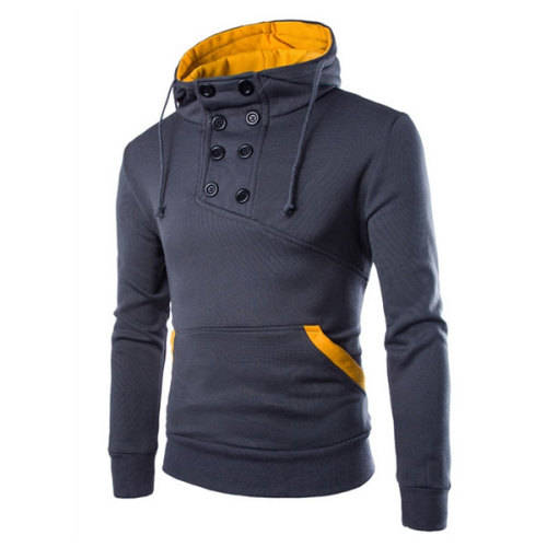 Men Blouse-Dark Grey